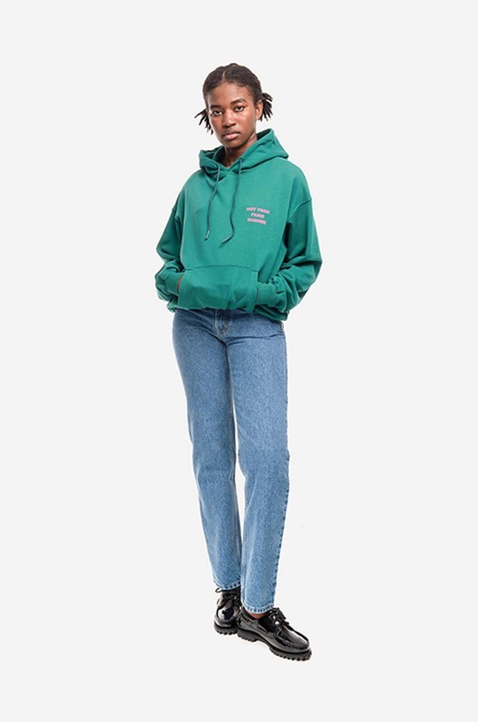 Drôle de Monsieur cotton sweatshirt HO101.FOREST.GREEN