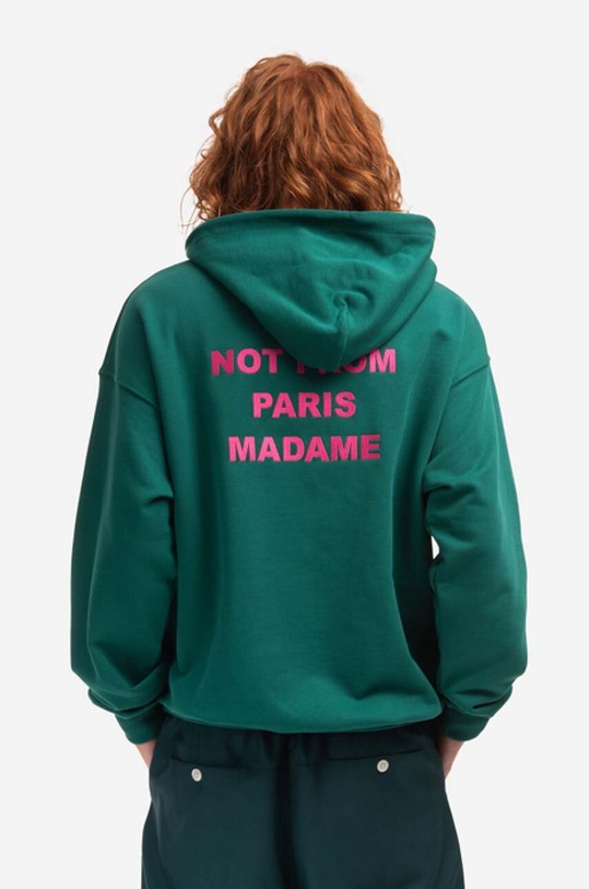 Clothing Drôle de Monsieur cotton sweatshirt HO101.FOREST.GREEN green