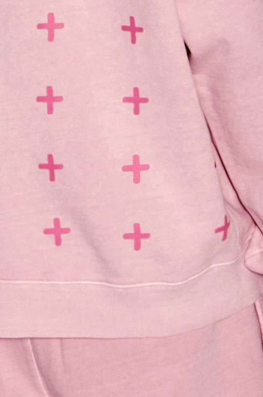 Oblečení Bavlněná mikina KSUBI MSP23FL017 růžová