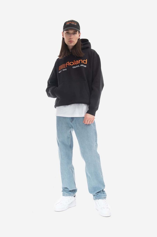 PLEASURES sweatshirt Roland Hoody P22W043 black AA00