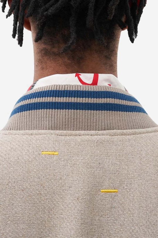 Filling Pieces wool bomber jacket Varsity Jacket 81422209988 beige AA00