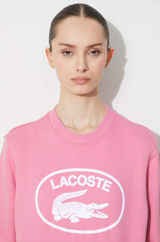 Lacoste bluza bawełniana SF0342 różowy