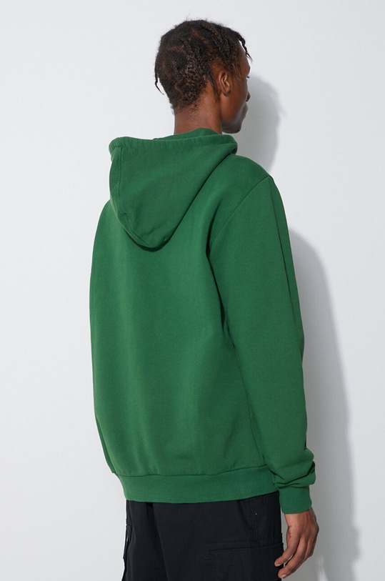 Fjallraven bluza bawełniana Logo Hoodie 84144 zielony