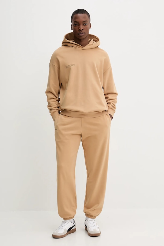 Bavlnená mikina Pangaia béžová 10000180