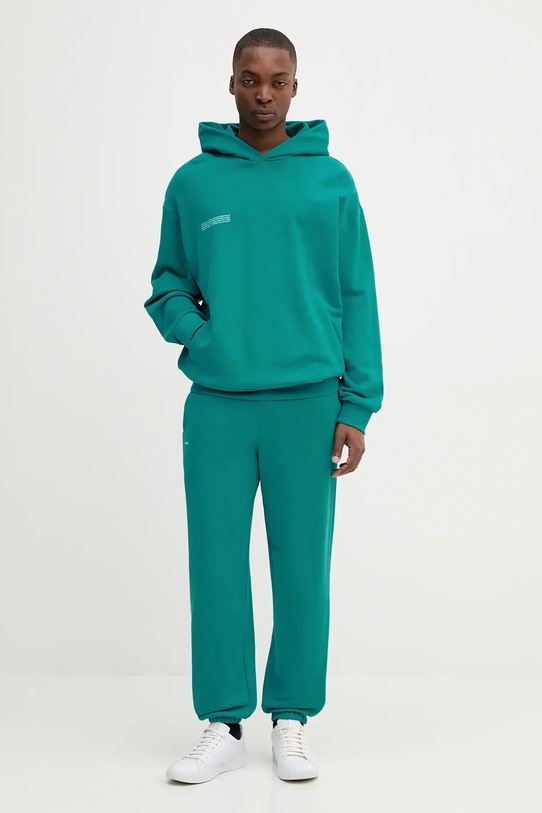 Βαμβακερή μπλούζα Pangaia 10000180 τιρκουάζ AA00