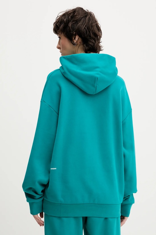 Pangaia bluza bawełniana turkusowy 10000180