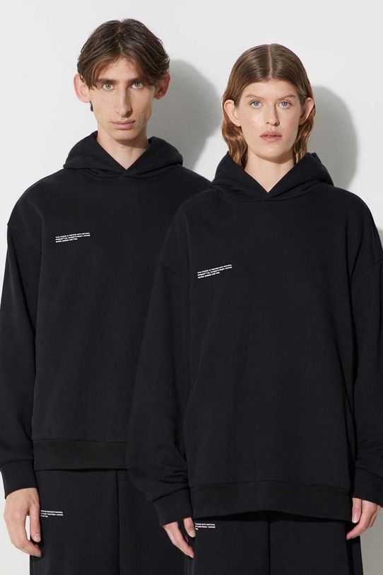 Pangaia bluza bawełniana nadruk czarny 10000180