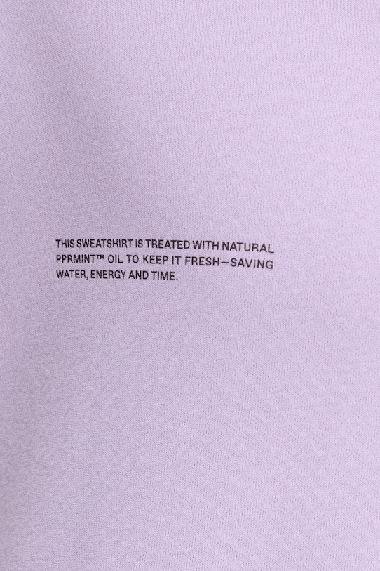 Pangaia bluza bawełniana 10000183 fioletowy