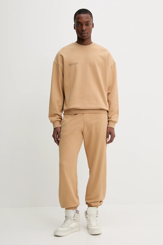 Bavlněná mikina Pangaia zelená 10000183