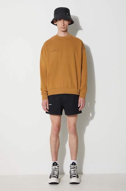 Pangaia bluza bawełniana 10000183 brązowy AA00