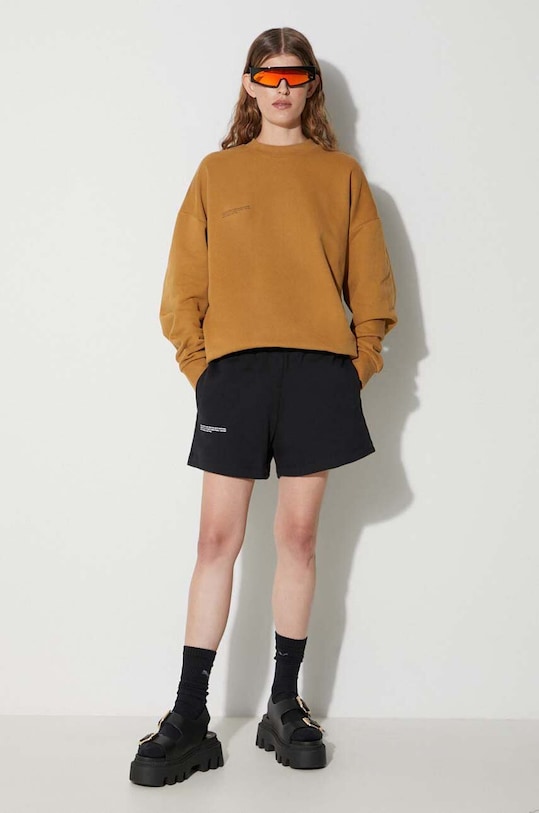 Odzież Pangaia bluza bawełniana 10000183 brązowy