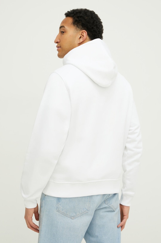 Odzież Diesel bluza bawełniana S-GINN-HOOD-DIV FELPA A04073.0GEAD biały