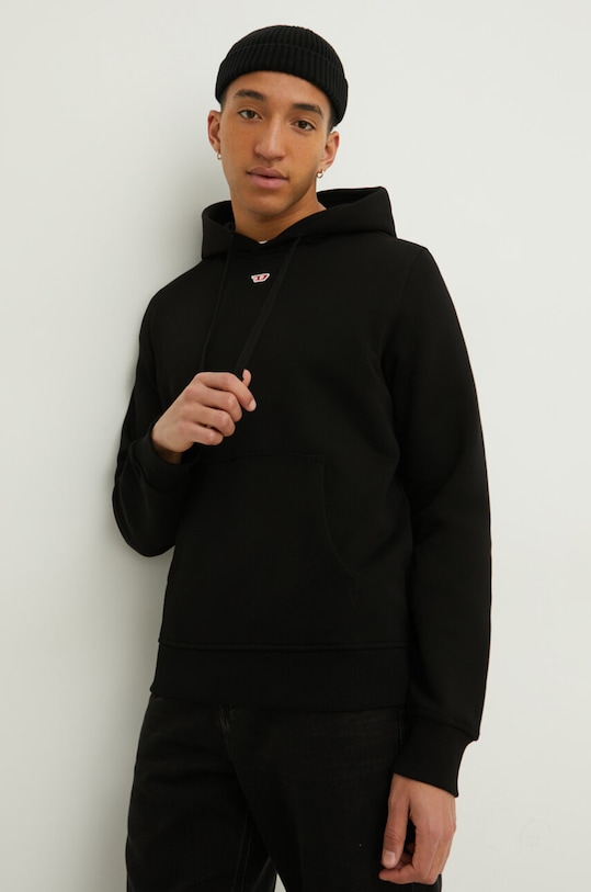 Îmbrăcăminte Diesel hanorac de bumbac A04073.0GEAD negru