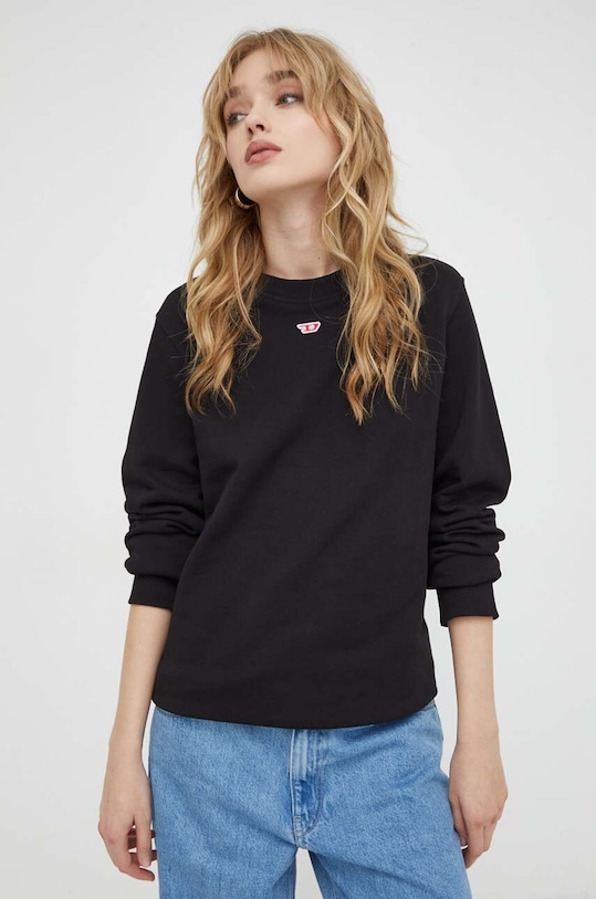 Бавовняна кофта Diesel чорний A04075.0GEAD