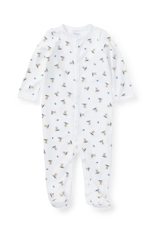 Pamučni kombinezon za bebe Polo Ralph Lauren bijela 320682715001