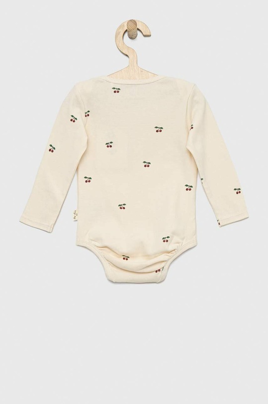 Băieți Konges Sløjd body bebe BODY GOTS KS3553 bej