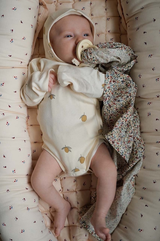 Konges Sløjd body bebe BODY GOTS Produs pentru bebe bej KS3553