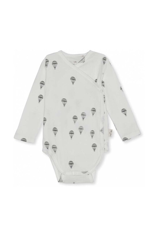 Konges Sløjd body bebe NEWBORN BODY GOTS Produs pentru bebe alb KS3555