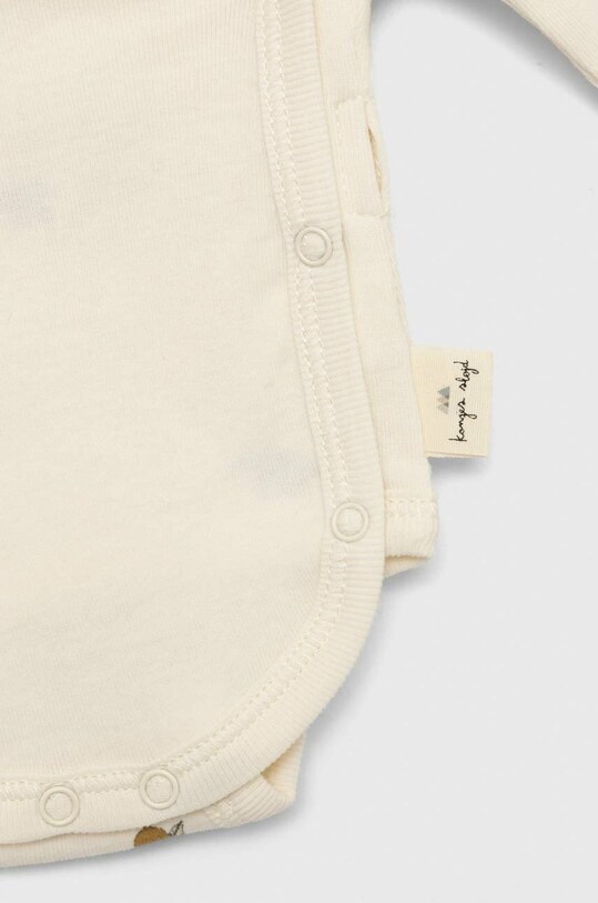 Bodi za bebe Konges Sløjd NEWBORN BODY GOTS bež KS3555