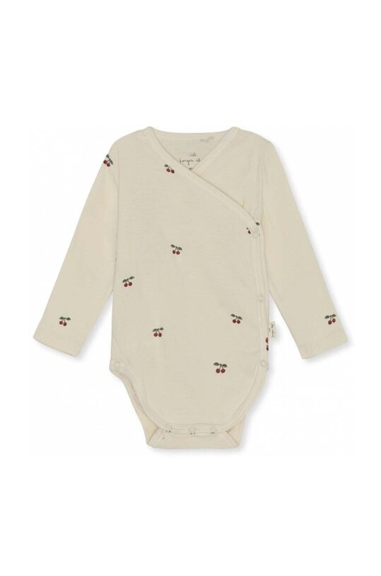 Body pre bábätká Konges Sløjd NEWBORN BODY GOTS KS3555 béžová AA00