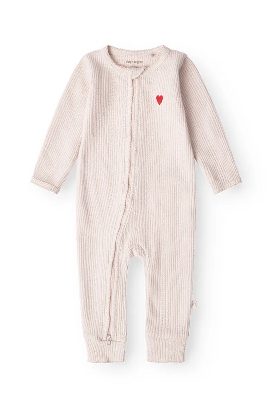 That's mine pajacyk niemowlęcy bawełniany Stefania Onesie beżowy 168348