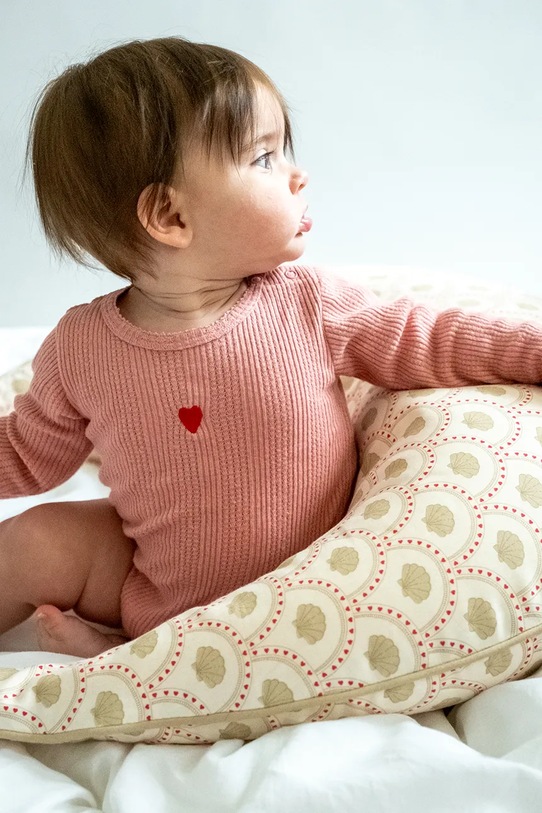 That's mine body niemowlęce bawełniane Signe bodystocking różowy 187118