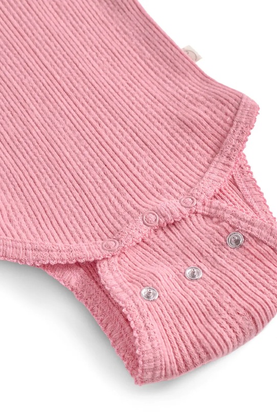 Dziewczynka That's mine body niemowlęce bawełniane Signe bodystocking 187118 różowy