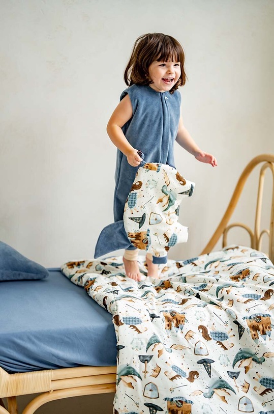 Chłopiec La Millou śpiworek dziecięcy z nogawkami Cotto PRINCE CHESSBOARD 136717.Spiworek.z.nogaw niebieski