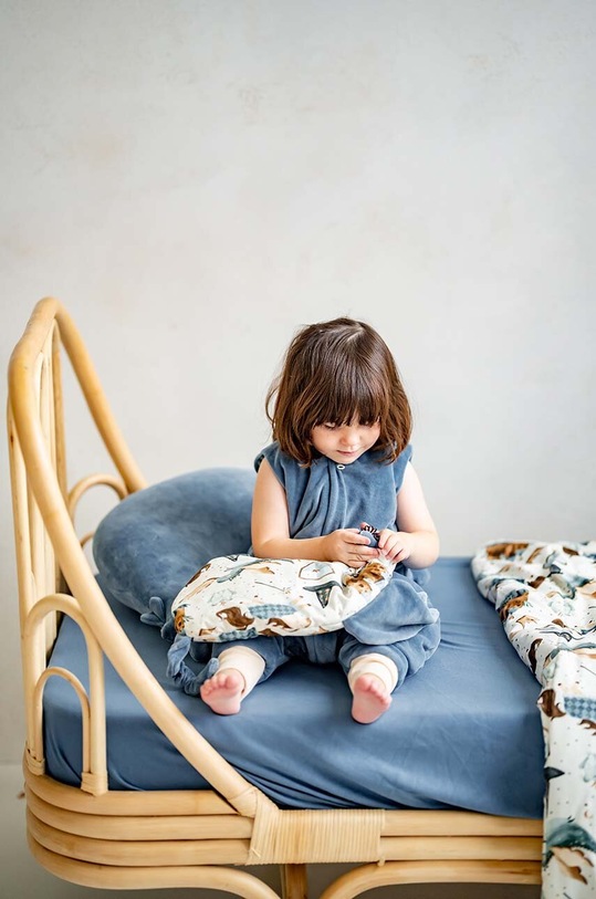 La Millou śpiworek dziecięcy z nogawkami Cotto PRINCE CHESSBOARD niebieski 136717.Spiworek.z.nogaw