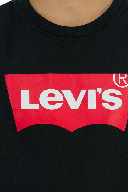 Dječja majica dugih rukava Levi's crna 8E8646.NOS.B