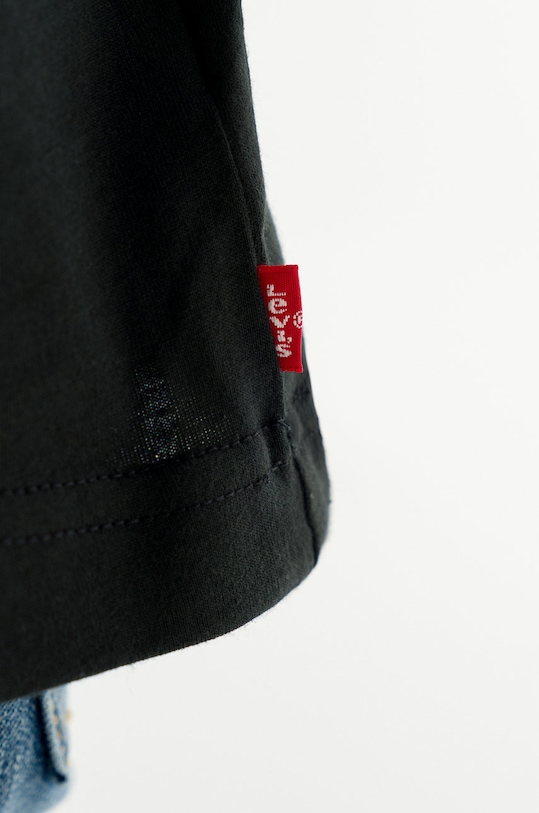Levi's Longsleeve dziecięcy czarny 9E8646.NOS.B