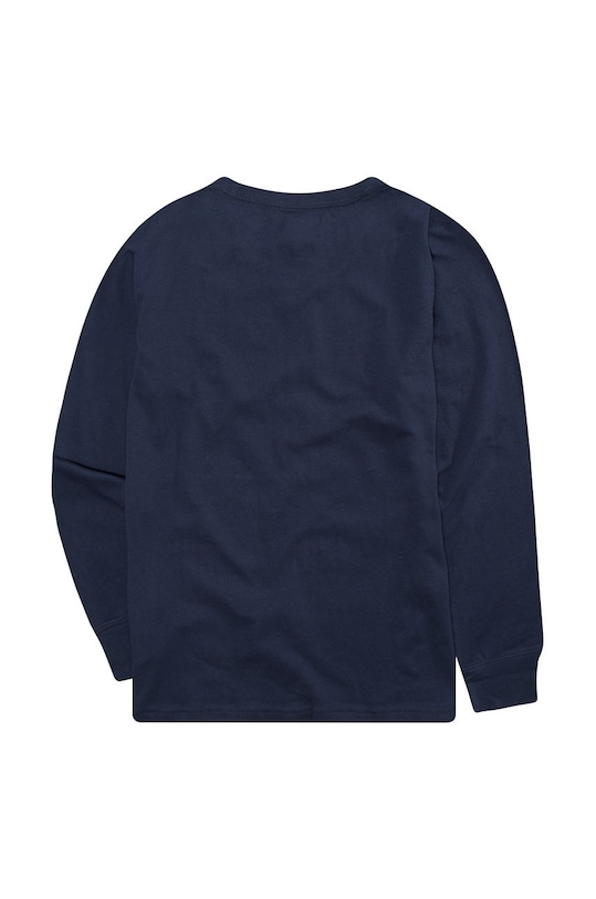 Dječja majica dugih rukava Levi's 6E8646.NOS.B mornarsko plava AA00