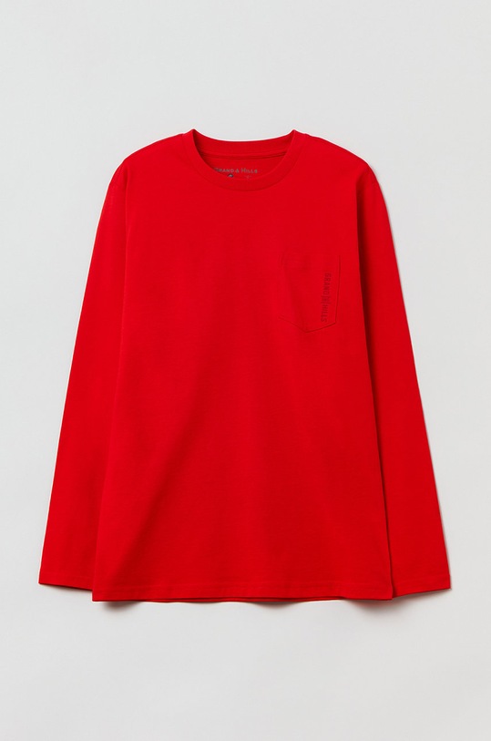 Dječja pamučna majica dugih rukava OVS pamuk narančasta 1435735.BOY.10.15YEARS.