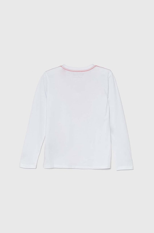 Guess longsleeve bawełniany dziecięcy L84I29.K8HM0.9BYH biały AA00