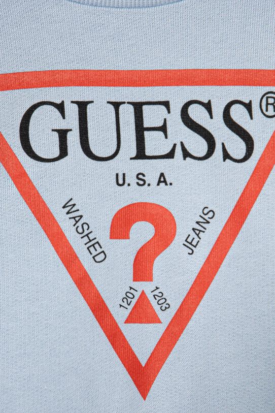 Chłopiec Guess bluza bawełniana dziecięca N73Q10.KAUG0.PPYA niebieski