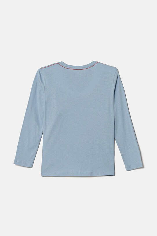 Guess longsleeve bawełniany dziecięcy N84I24.K8HM0.PPYA niebieski AA00