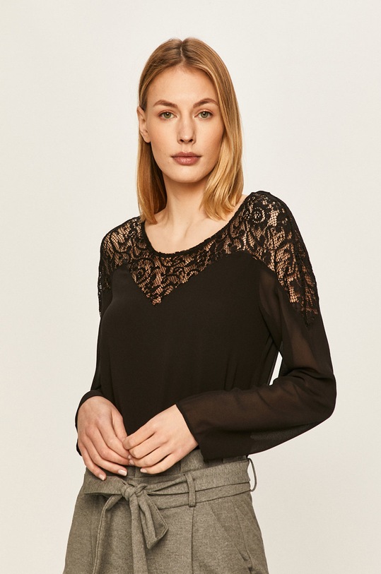 Vila - Halenka dlouhý černá 14049873