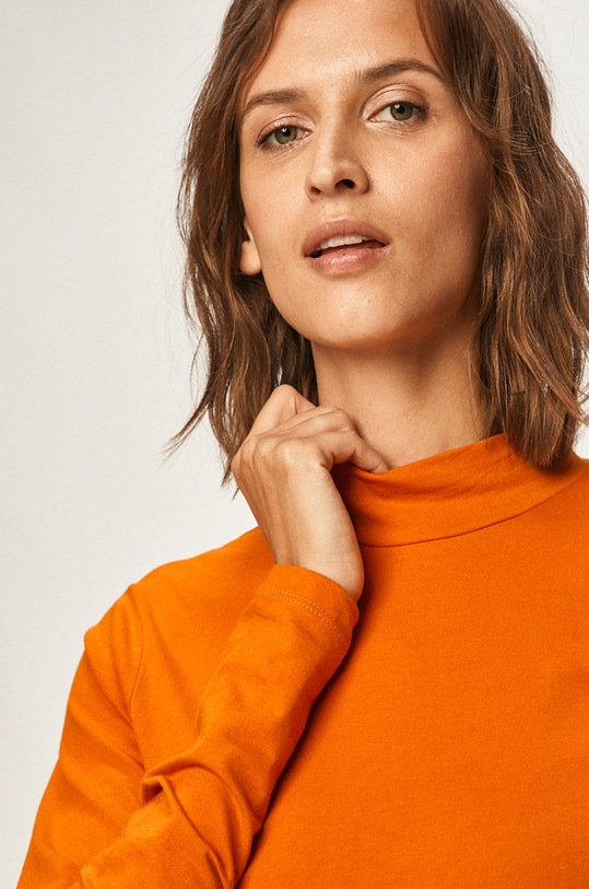 Jacqueline de Yong - Tričko s dlhým rukávom oranžová 15165633