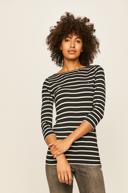 Tommy Hilfiger - Longsleeve curele bleumarin WW0WW22042.NOS