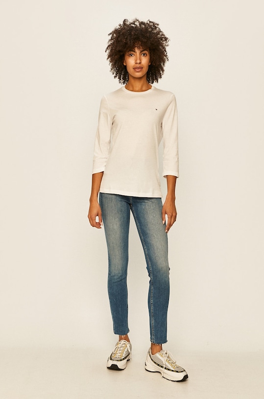 Tommy Hilfiger Bluză WW0WW24968.NOS alb AA00