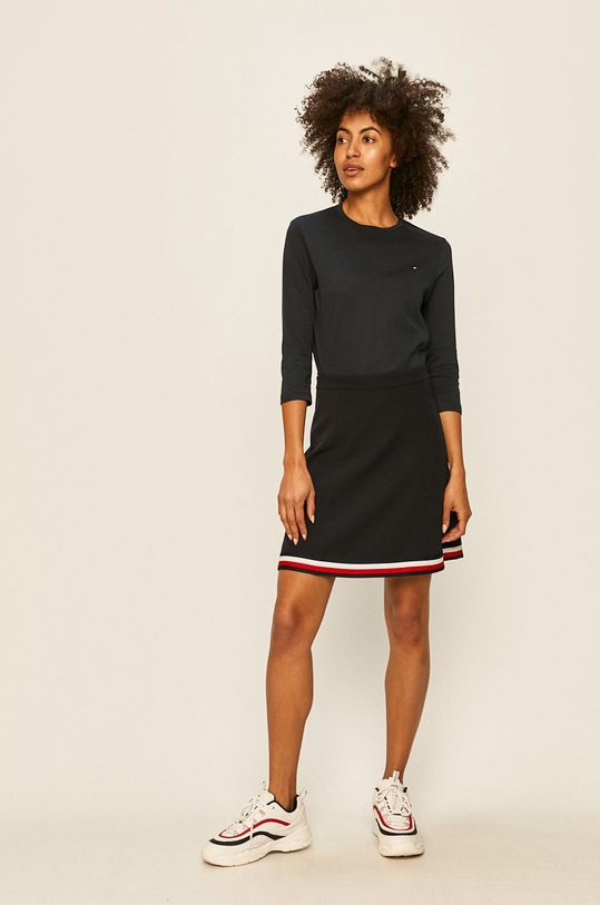 Tommy Hilfiger Bluză WW0WW24968.NOS bleumarin AA00