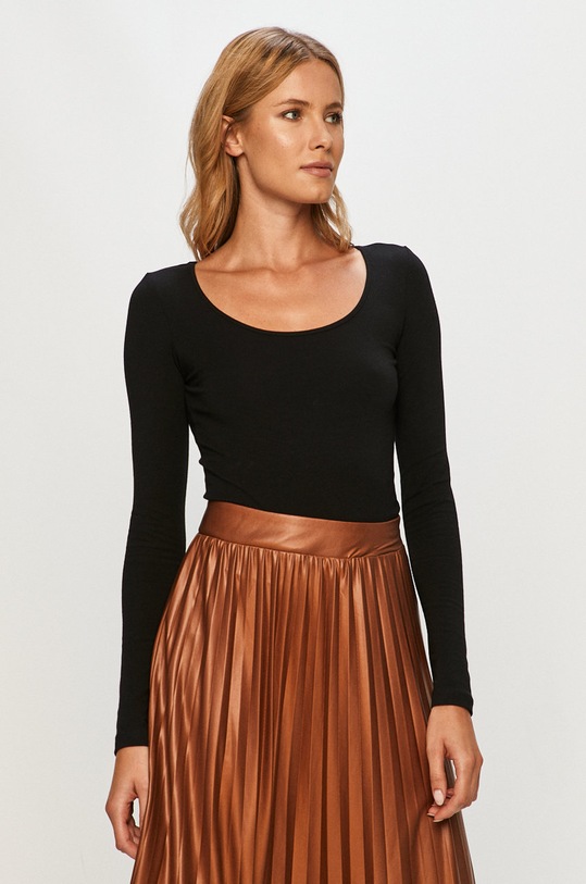 Vero Moda - Longsleeve z elastanem czarny 10228809