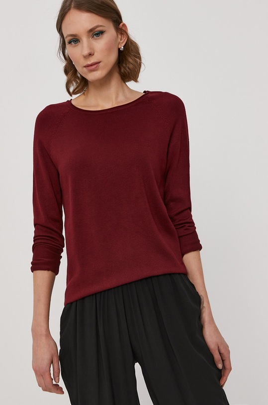 Vero Moda - Sveter okrúhly burgundské 10220902