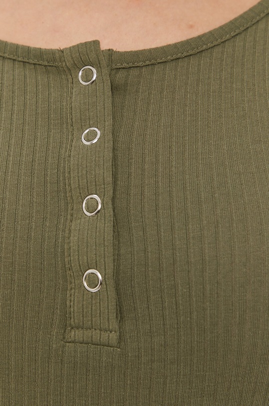 Pieces - Tričko s dlouhým rukávem 17101437 zelená