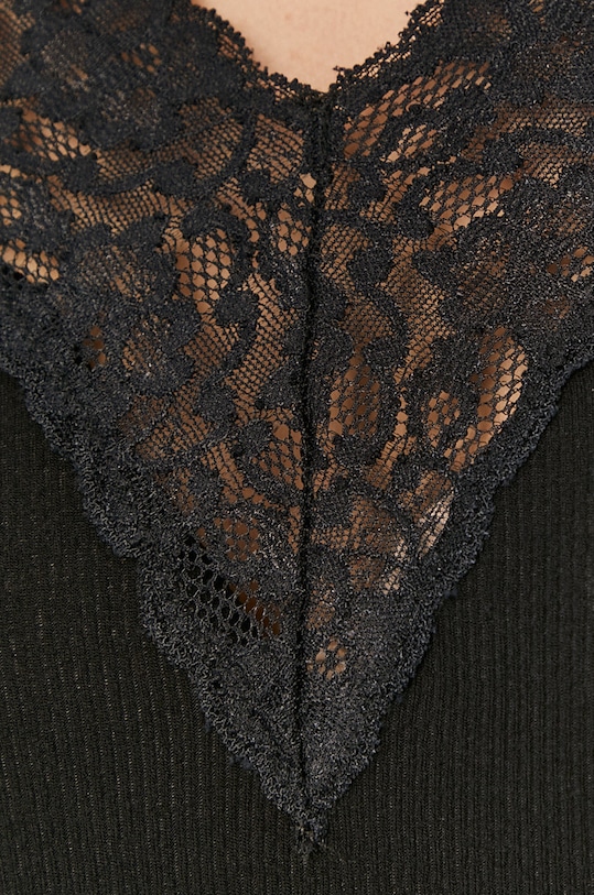 Pieces Bluzka 17095374 czarny