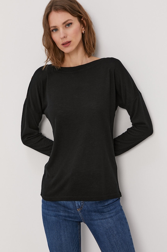 Pieces Sweter pozostałe czarny 17100737