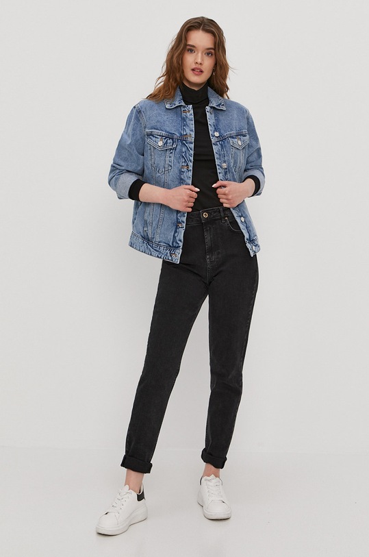 Pieces Longsleeve 17108494 czarny AA00