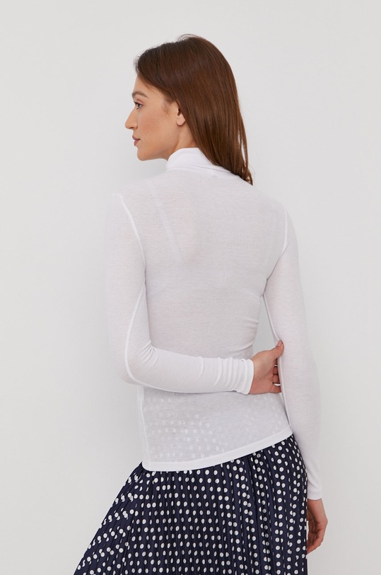 Oblečenie Tričko s dlhým rukávom Pieces 17110549 biela