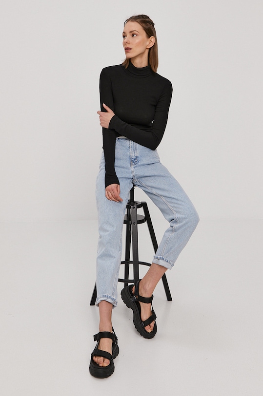 Pieces Longsleeve 17110549 czarny AA00