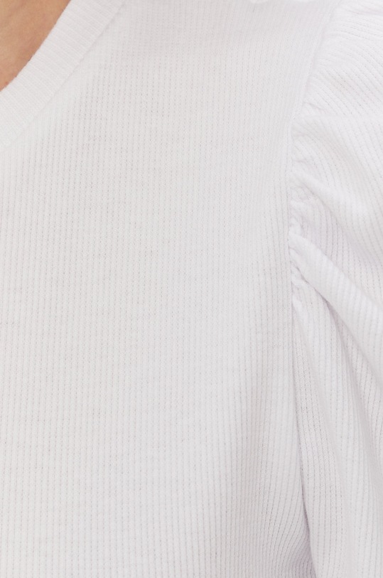 Tričko s dlhým rukávom Pieces 17111987 biela